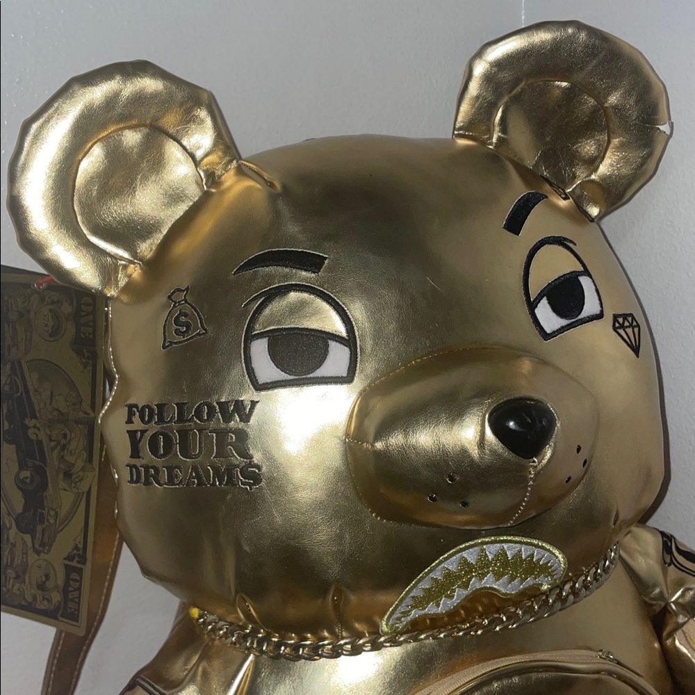 Spray ground Gold Bear limited edition Backpack - Picture 7 of 13